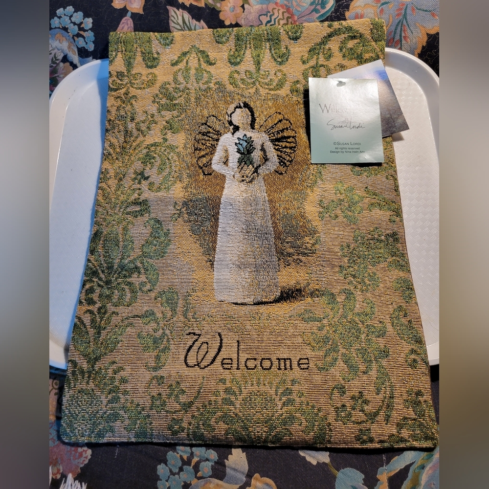Willow tree tapestry wall hanging